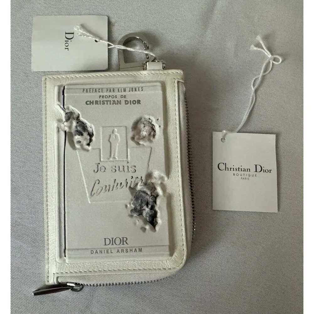 NWT Christian Dior x Daniel Arsham Eroded Keyring Zip Wallet *Limited Edition*